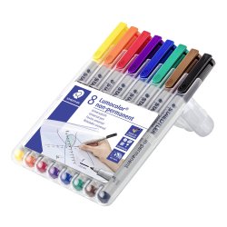 Lumocolor&reg; non-permanent pen 316 WP8, 8 farver